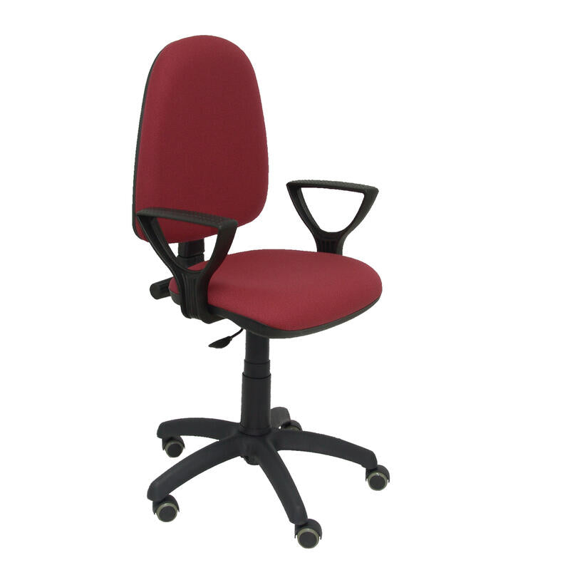 Silla Ayna Bali Granate Brazos Fijos Ruedas De Pa