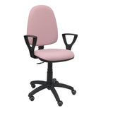 Silla Ayna Bali Rosa Pálido Brazos Fijos Ruedas D