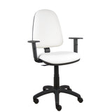 Silla Ayna Similpiel Blanco Brazos Regulables