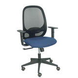 Silla Cilanco Negra Malla Negra Asiento Bali Azul