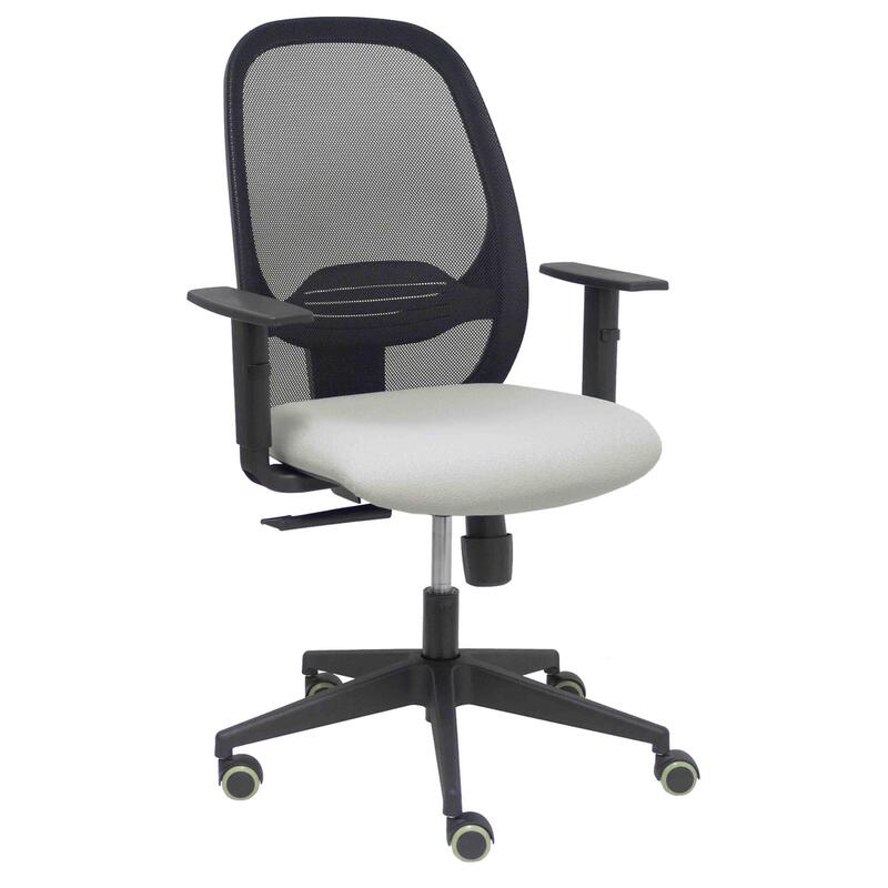Silla Cilanco Negra Malla Negra Asiento Bali Gris