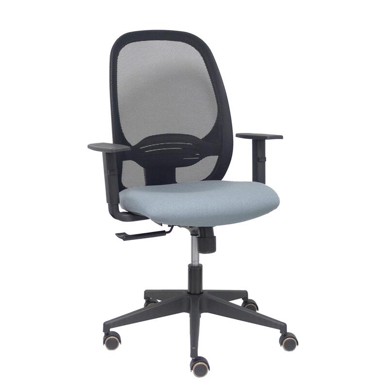 Silla Cilanco Negra Malla Negra Asiento Bali Gris