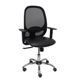 Silla Cilanco Negra Malla Negra Asiento Similpiel
