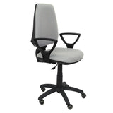Silla Elche Cp Bali Gris Claro Brazos Fijos Rueda