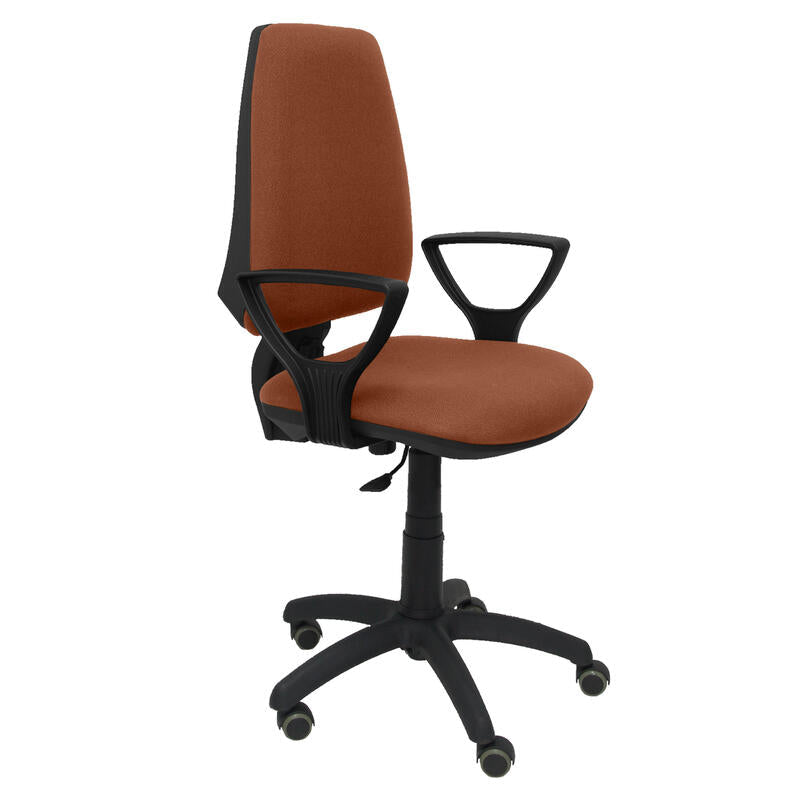 Silla Elche Cp Bali Marrón Brazos Fijos Ruedas De