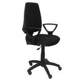 Silla Elche Cp Bali Negro Brazos Fijos Ruedas De