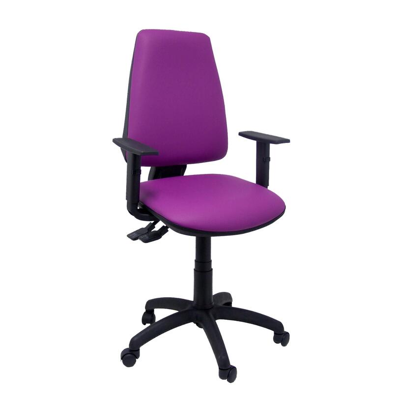 Silla Elche Sincro Similpiel Morado Con Brazo Reg