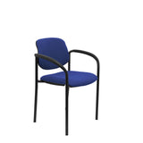 Silla Fija Villalgordo Bali Azul Chasis Negro Con