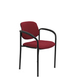 Silla Fija Villalgordo Bali Granate Chasis Negro
