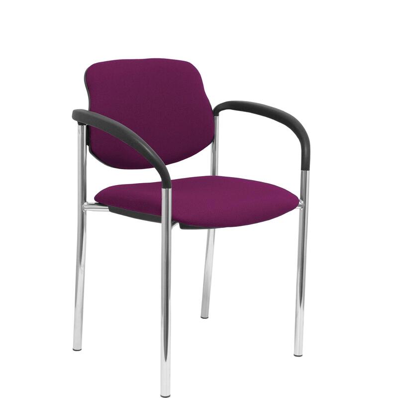 Silla Fija Villalgordo Bali Morado Chasis Cromo C