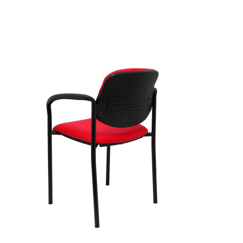 Silla Fija Villalgordo Bali Rojo Chasis Negro Con