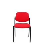 Silla Fija Villalgordo Bali Rojo Chasis Negro