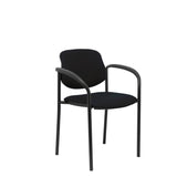 Silla Fija Villalgordo Similpiel Negro Chasis Neg