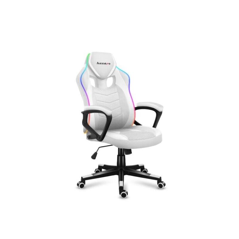 Silla Gaming Huzaro Force 2.5 Rgb De Malla Blanca