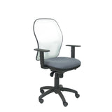 Silla Jorquera Malla Blanca Asiento Bali Gris Osc
