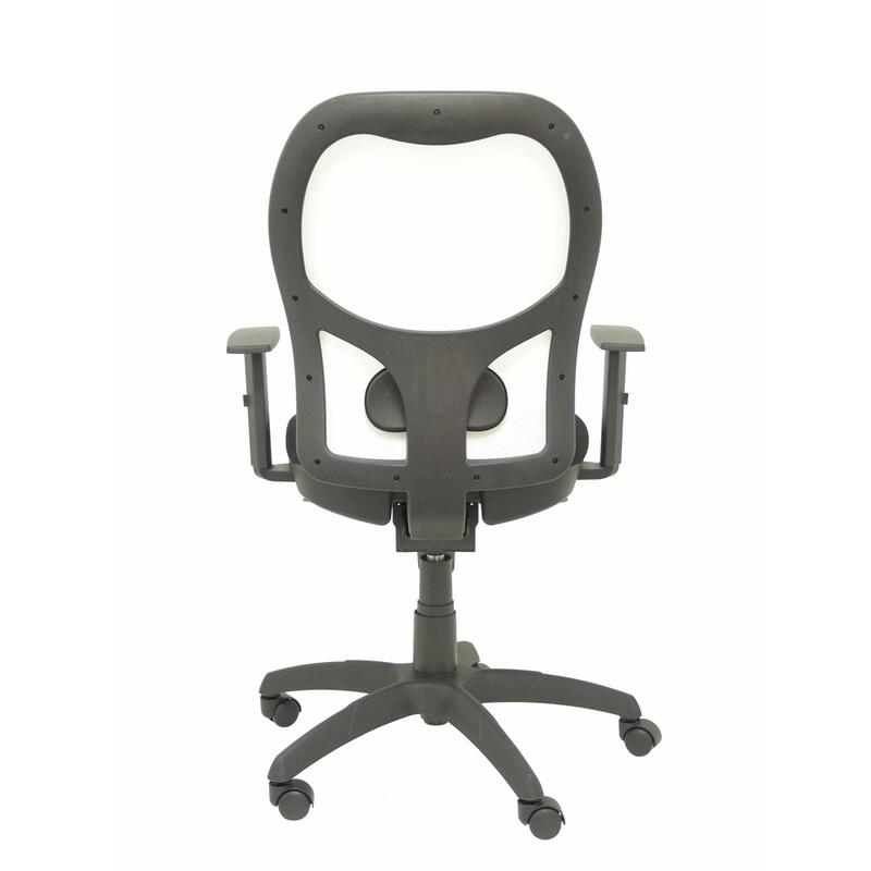 Silla Jorquera Malla Blanca Asiento Bali Negro