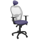Silla Jorquera Malla Gris Asiento Bali Azul Claro