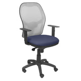 Silla Jorquera Malla Gris Asiento Bali Azul Marin