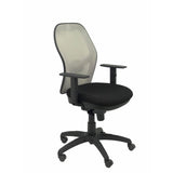 Silla Jorquera Malla Gris Asiento Bali Negro