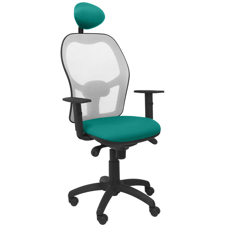 Silla Jorquera Malla Gris Asiento Bali Verde Clar