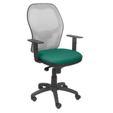 Silla Jorquera Malla Gris Asiento Bali Verde