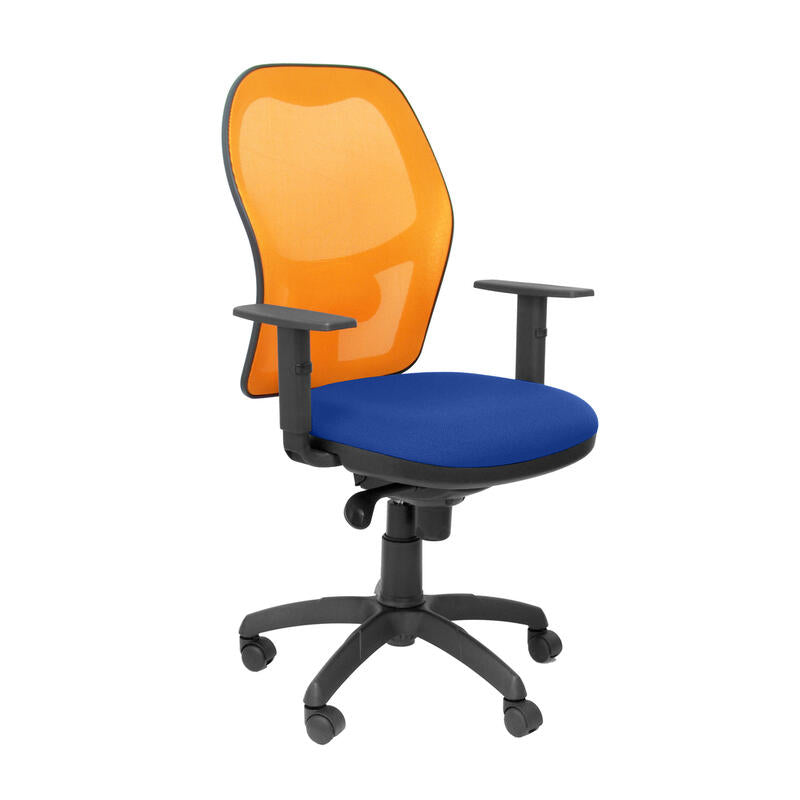 Silla Jorquera Malla Naranja Asiento Bali Azul
