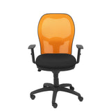 Silla Jorquera Malla Naranja Asiento Bali Negro