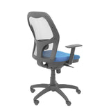 Silla Jorquera Malla Negra Asiento Bali Azul Mari
