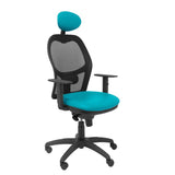 Silla Jorquera Malla Negra Asiento Similpiel Verd