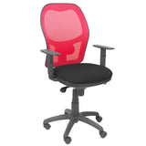 Silla Jorquera Malla Roja Asiento Bali Negro