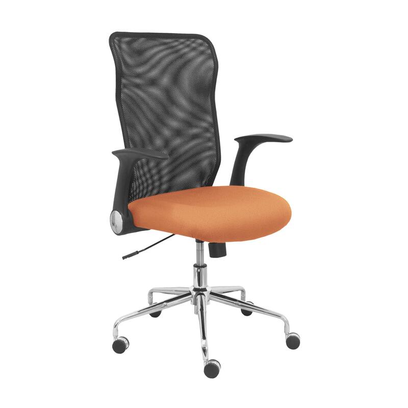 Silla Minaya Respaldo Malla Negro Asiento Bali Ma