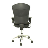 Silla Moral Sincro Tela Negra Brazos Regulables