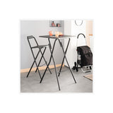 Silla Plegable De Cocina Negra 44x44x79,5cm