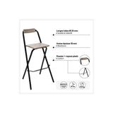 Silla Plegable De Cocina Negra 44x44x79,5cm
