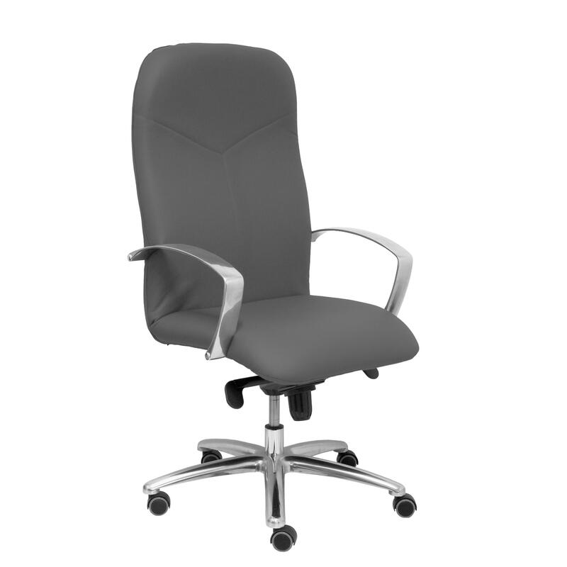 Sillon Caudete Similpiel Gris Oscuro
