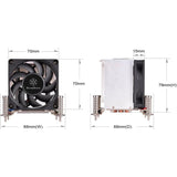 Silverstone Argon Cpu Cooler Sst-Ar10-115xs 70mm Pwm, Intel Sst-Ar10-115xs