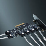 Silverstone Ecs06, Tarjeta Sata-Gen3 De 6 Puertos (6 Gbps) No Raid-Pci-Express-Gen3-X2, Sst-Ecs06