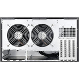 Silverstone Sst-Cs381 V1.1 Caja Atx Midi Tower Negro, Admite Disco Duro Hot Swap De 8 X 3,5 O 2,5 ", Puerta Frontal Con Cerradura, Color: Negro