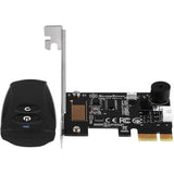 Silverstone Sst-Es02-Pcie - Control Remoto 2.4g Para Encendido / Reinicio De Pc, Altavoz De Computadora Integrado, Pcie