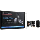 Silverstone Sst-Es02-Pcie - Control Remoto 2.4g Para Encendido / Reinicio De Pc, Altavoz De Computadora Integrado, Pcie