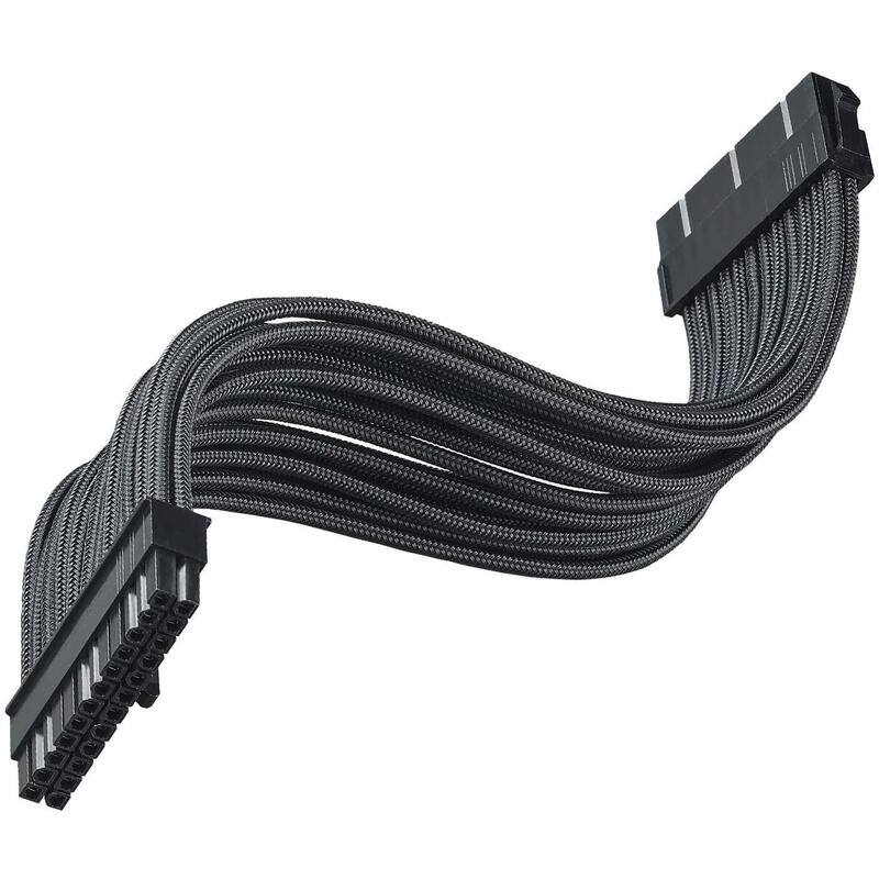 Silverstone Sst-Pp07e-Mbb - Cable Extensor Enfundado 30cm Placa Base 24pines