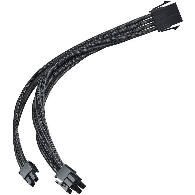 Silverstone Sst-Pp07e-Pcib - Cable Extensor Enfundado 25cm 8pines A Pci-E 6+2
