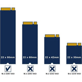 Silverstone Tp04, M.2-Ssd-Kit De Refrigeración, Aleación De Aluminio, Gris Titanio, Sst-Tp04t