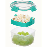 Simema Contenedor De Almacenamiento De Alimentos Snacks To Go 400 Ml Verde Menta