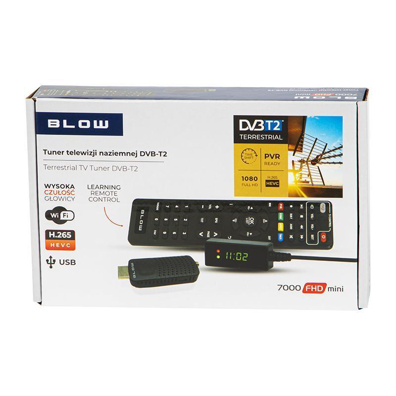 Sintonizador Dvb-T2 Blow 7000fhd Mini H.265