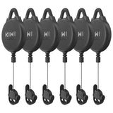 Sistema De 6 Ganchos Para Cables Suspendidos Kiwi Design V2-6 Para Meta Quest 2/3/Pro Negro