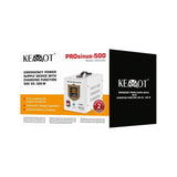 Sistema De Alimentación De Emergencia Kemot Prosinus-500: Inversor Con Onda Sinusoidal Pura Y Función De Carga, 12 V, 230 V, 500 Va/300 W