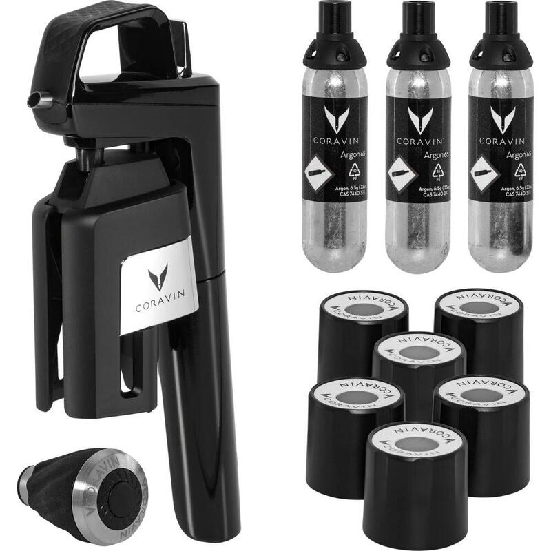 Coravin Wine System  Black Timeless Six + 6 Pcs.