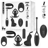 Six-In-One Kit De Bala Vibradora Y 5 Accesorios De Silicona