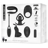 Six-In-One Kit De Bala Vibradora Y 5 Accesorios De Silicona
